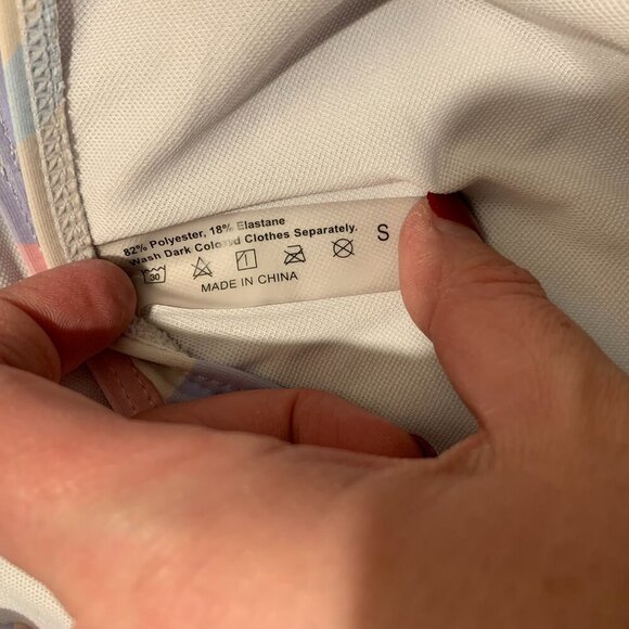 Pastel color swim bikini set - women's size small - Picture 2 of 3